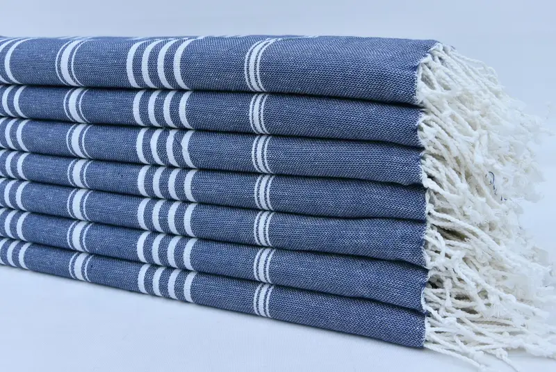 Housewarming Gift, Sand-free towel, Personalized Gift For Him, Sand-resistant towel, Turkish Towel Beach Towel, 76x40 Cotton Striped Towel - 3