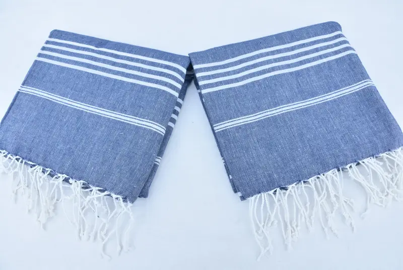 Housewarming Gift, Sand-free towel, Personalized Gift For Him, Sand-resistant towel, Turkish Towel Beach Towel, 76x40 Cotton Striped Towel - 4