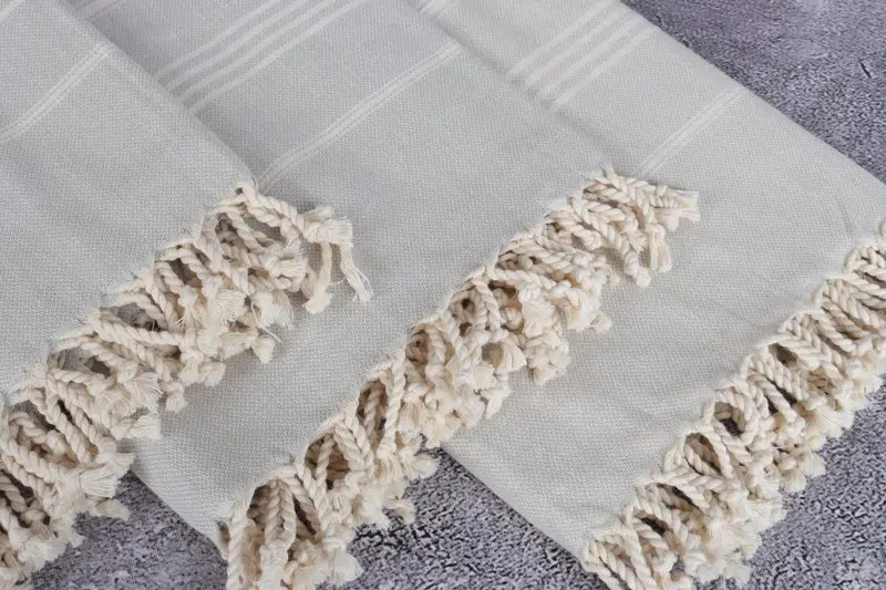 Monogram Turkish Bath Towel, Anniversary Gift For Her, 68x40 Cotton Striped Towel, Absorbent towel, Bachelorette Party Favors, Travel towel - 5