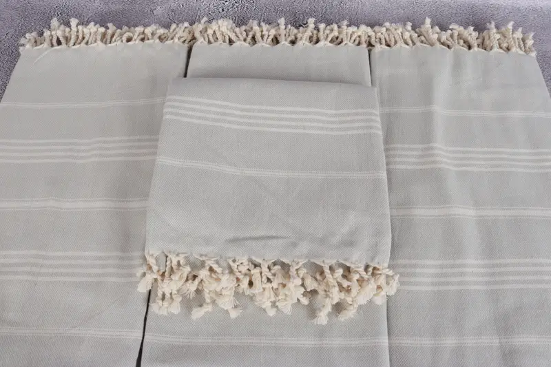 Monogram Turkish Bath Towel, Anniversary Gift For Her, 68x40 Cotton Striped Towel, Absorbent towel, Bachelorette Party Favors, Travel towel - 4