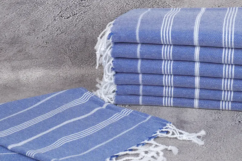 Monogram Kitchen Towel, Monogram Hand Towel, Bridal Shower Gift, 38x18 Cotton Striped Towel, Personalized Hand Towel, Christmas Hand Towel - 2