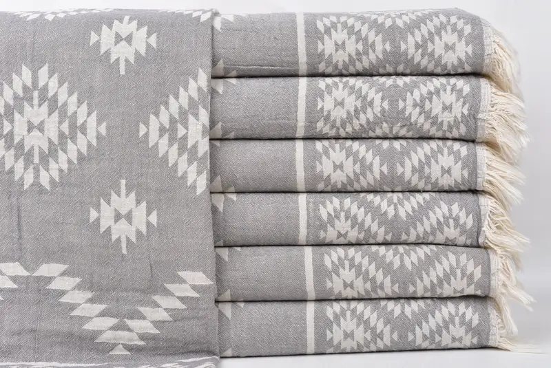 40x18 Cotton Kilim Towel, Gift Boxes Tea Towels, Boyfriend Gift, Travel Towel, Bridal Shower Gift, Kitchen Towel, Custom Hand Towel, Wedding Favors - 1