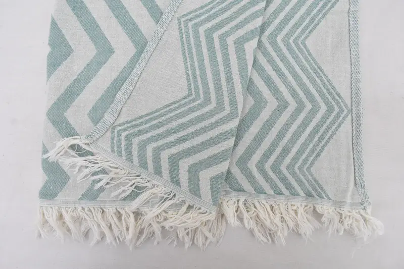 40x24 Cotton Zigzag Design Towel, Bridal Shower Favor, Turkish Towel Hand Towel, Custom Hand Towel, Kitchen Towel, Embroidery Towel, Monogram Towels - 5