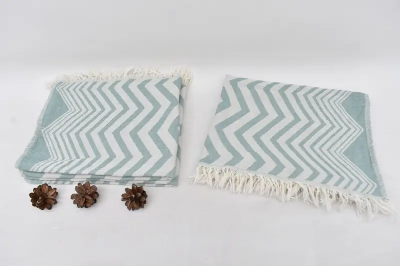 40x24 Cotton Zigzag Design Towel, Bridal Shower Favor, Turkish Towel Hand Towel, Custom Hand Towel, Kitchen Towel, Embroidery Towel, Monogram Towels - 8