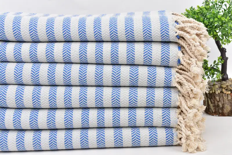 Home Decor Gifts, Custom Wedding Towel, Beach towel, Beach Size Towel, Personalized Gifts, 70x40 Cotton Herringbone Towel, Wedding Shower Gift - 3