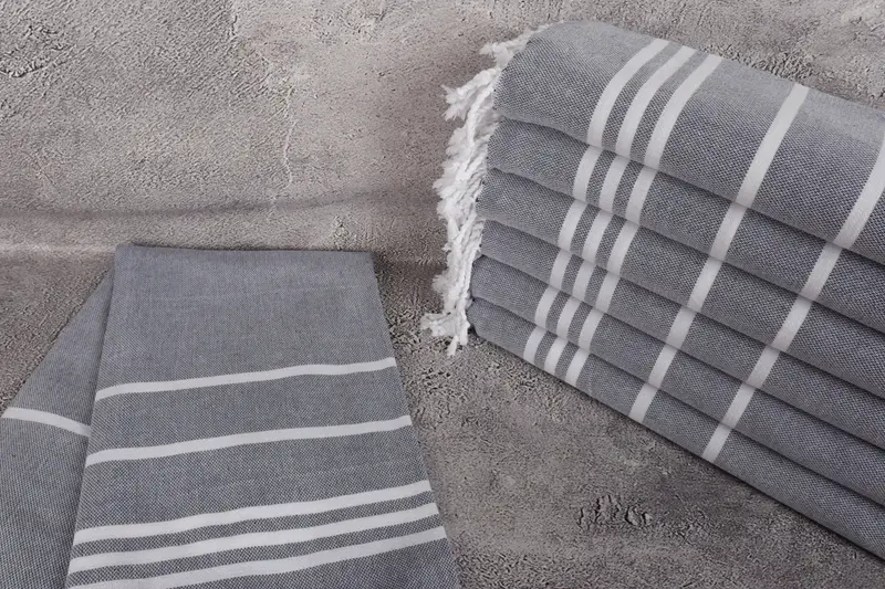Decorative Towel, Bachelor Gifts, Bridal Shower Gifts, 70x40 Cotton Striped Towel, Monogram Beach Towel, Lightweight Turkish towel, Monogram Towels - 2