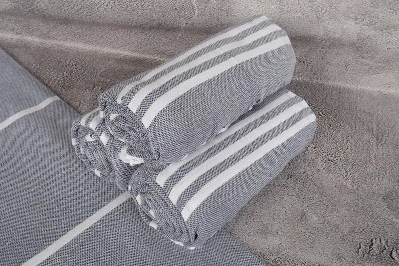 Decorative Towel, Bachelor Gifts, Bridal Shower Gifts, 70x40 Cotton Striped Towel, Monogram Beach Towel, Lightweight Turkish towel, Monogram Towels - 7