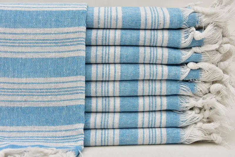 Custom Wedding Gifts, Holiday Towel, 70x40 Cotton Striped Towel, Thin towel, Handmade Gift, Wedding Towel, Personalize Gift, Bachelor Party Favors - 1