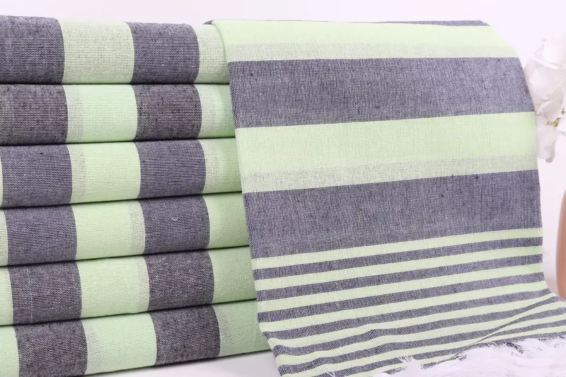 Bachelor Towel, Sand-resistant towel, 68x36 Cotton Striped Towel, Wedding Gift, Spa Gift, Large Turkish Towel, Large Beach Towel Personalized - 2