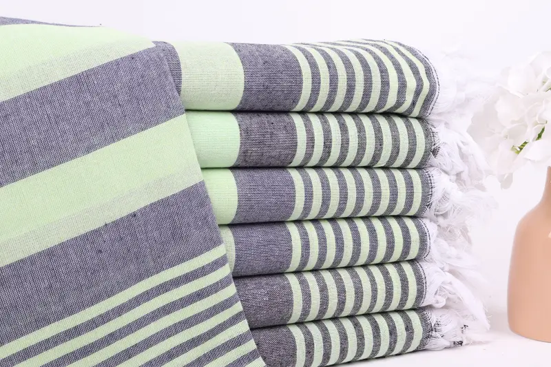 Bachelor Towel, Sand-resistant towel, 68x36 Cotton Striped Towel, Wedding Gift, Spa Gift, Large Turkish Towel, Large Beach Towel Personalized - 1