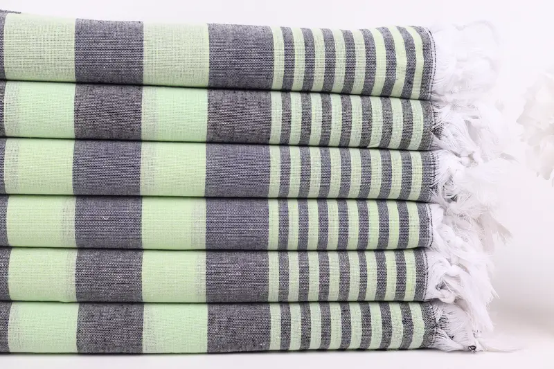 Bachelor Towel, Sand-resistant towel, 68x36 Cotton Striped Towel, Wedding Gift, Spa Gift, Large Turkish Towel, Large Beach Towel Personalized - 3