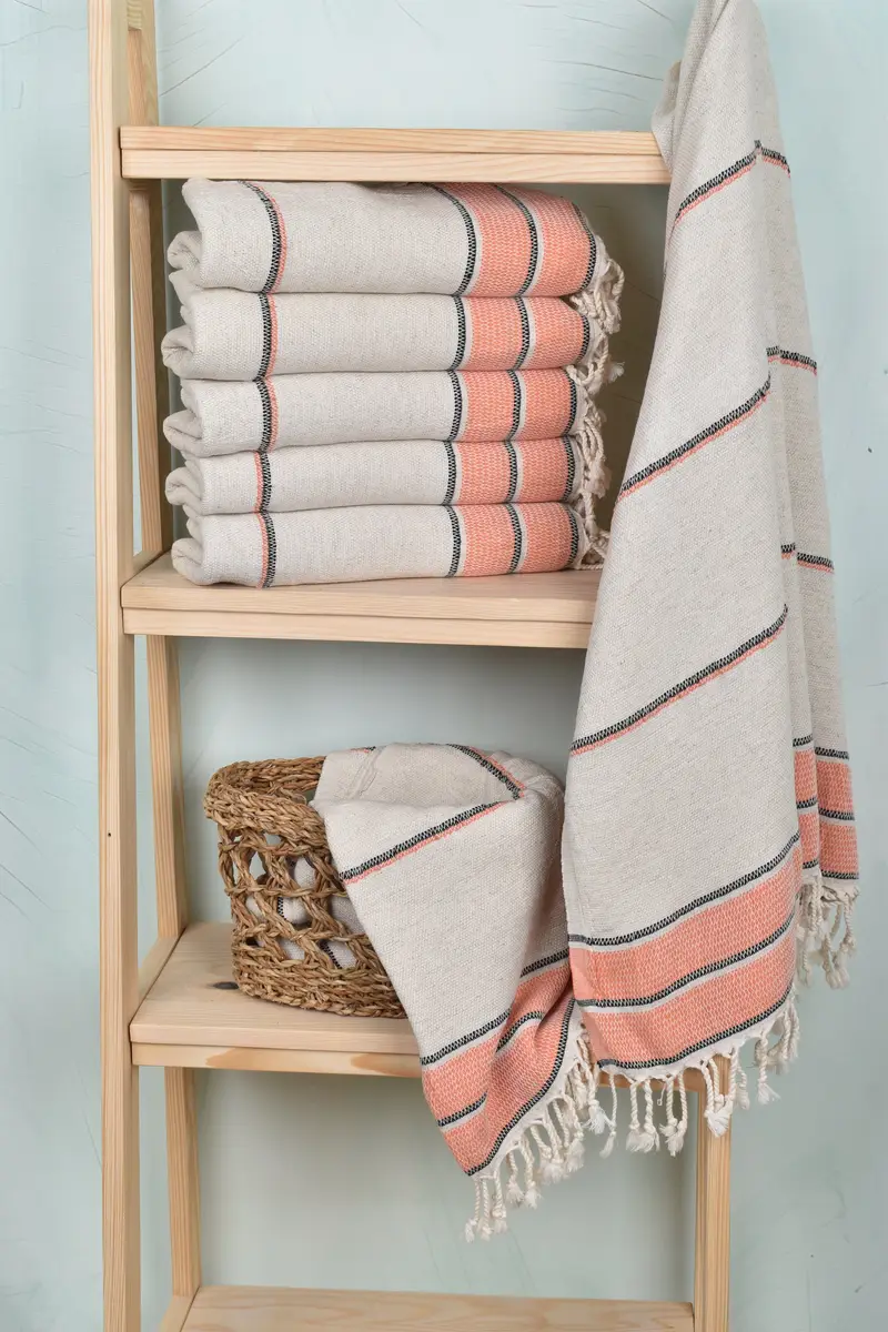 Luxury towel, Mexico Bachelorette Party Gifts, Wedding Favors, Kids Beach Towel, Turkish hand towel, 70x36 Linen Striped Towel, Bachelor Party Gifts - 3