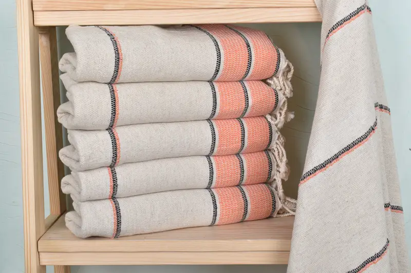 Luxury towel, Mexico Bachelorette Party Gifts, Wedding Favors, Kids Beach Towel, Turkish hand towel, 70x36 Linen Striped Towel, Bachelor Party Gifts - 2