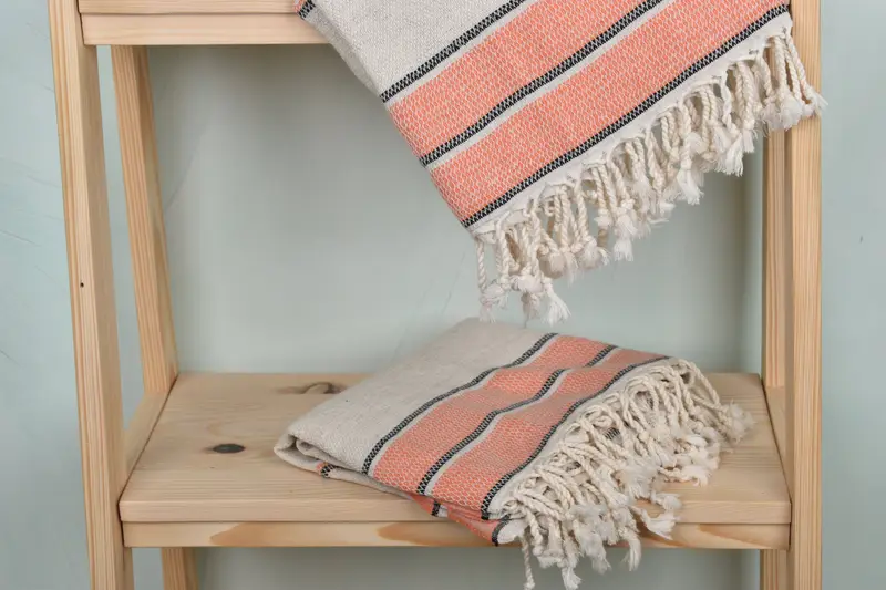Luxury towel, Mexico Bachelorette Party Gifts, Wedding Favors, Kids Beach Towel, Turkish hand towel, 70x36 Linen Striped Towel, Bachelor Party Gifts - 5