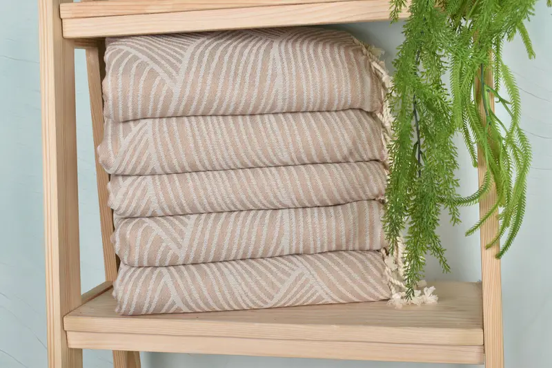 Hammam Towel USA, 70x38 Cotton Striped Design Towel, Unique Gift, Custom Towel, Large Turkish Towel, Custom Wedding Towel, Bridal Shower Gift - 3