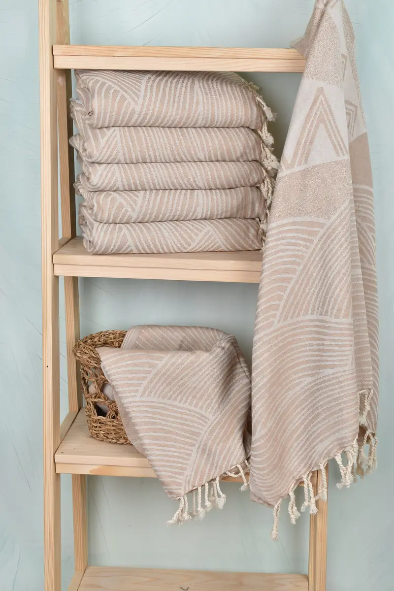 Hammam Towel USA, 70x38 Cotton Striped Design Towel, Unique Gift, Custom Towel, Large Turkish Towel, Custom Wedding Towel, Bridal Shower Gift - 4