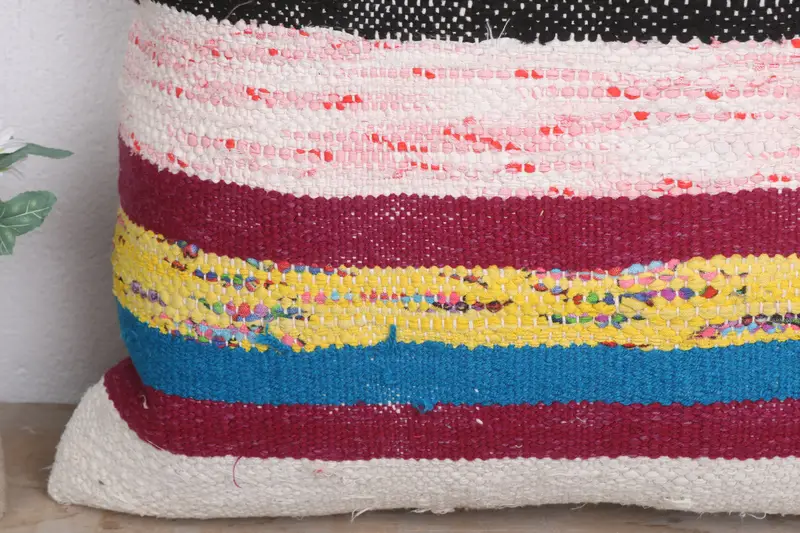 Pillow for Couch, Vintage Pillow, Home Decor Pillow, 20x20 White Pillow Sham, Pillow Sham, Pastel Pillow Cover, Kilim Pillow - 3