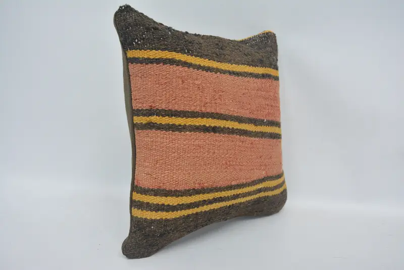 Terrasse Kissengehäuse, Kissenbedeckung, Boho -Kissenscheinabdeckung, antike Kissen, 12x12 Rote Kissen, Boho -Wurfkissen, Sofa -Kissenabdeckung, Boho -Kissen - 3