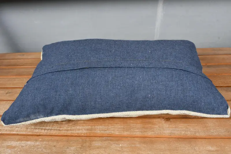 Kilim Pillow, Cushion Case, Natural Pillow Case, 12x20 Beige Pillow, Vintage Pillow, Anatolian Pillow Cover, Pastel Cushion Case, Pillow for Couch - 5