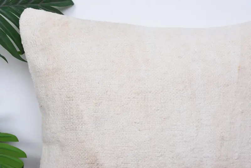 Toss Cushion, Outdoor Pillow Case, Pillow Case, Vintage Pillow, 16x16 Beige Cushion Case, Pastel Pillow Case, Gift Pillow, Handmade Kilim Cushion - 2