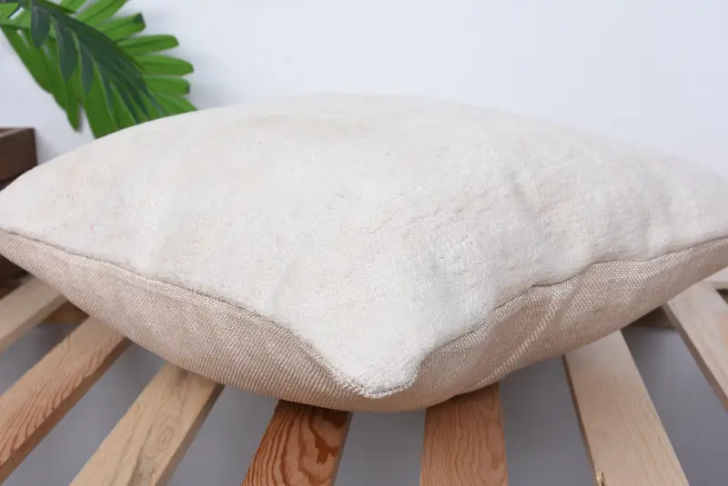 Toss Cushion, Outdoor Pillow Case, Pillow Case, Vintage Pillow, 16x16 Beige Cushion Case, Pastel Pillow Case, Gift Pillow, Handmade Kilim Cushion - 6