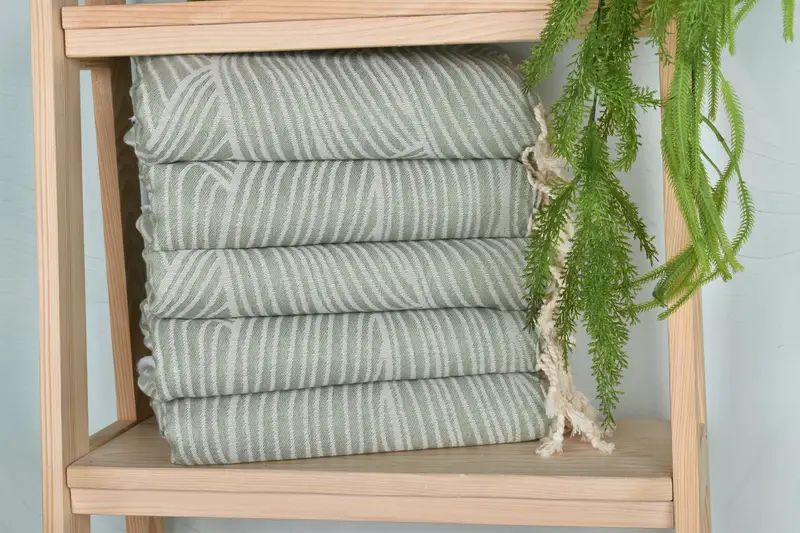 70x38 Cotton Striped Design Towel, Spa Gift Towel, Summer Gift, Turkish Towel USA, Luxury Beach Towel, Custom Towel, Guest Towel, Embroidery Towels - 3