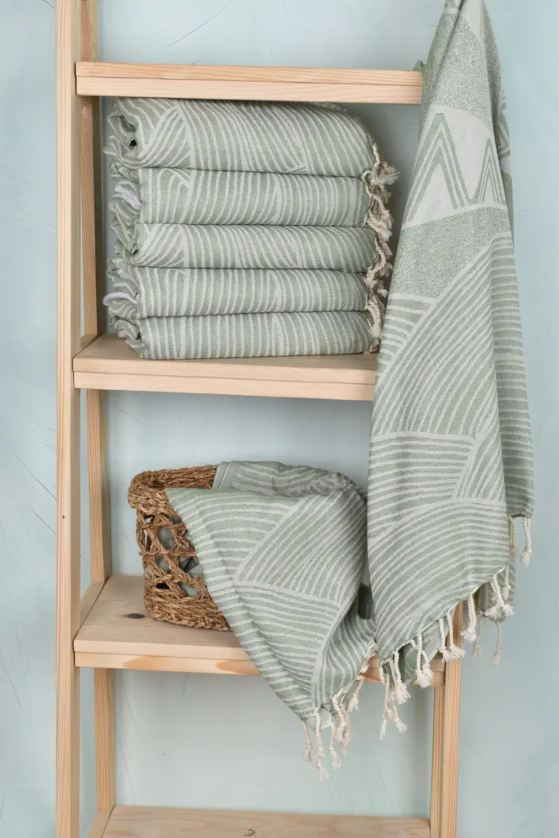 70x38 Cotton Striped Design Towel, Spa Gift Towel, Summer Gift, Turkish Towel USA, Luxury Beach Towel, Custom Towel, Guest Towel, Embroidery Towels - 4