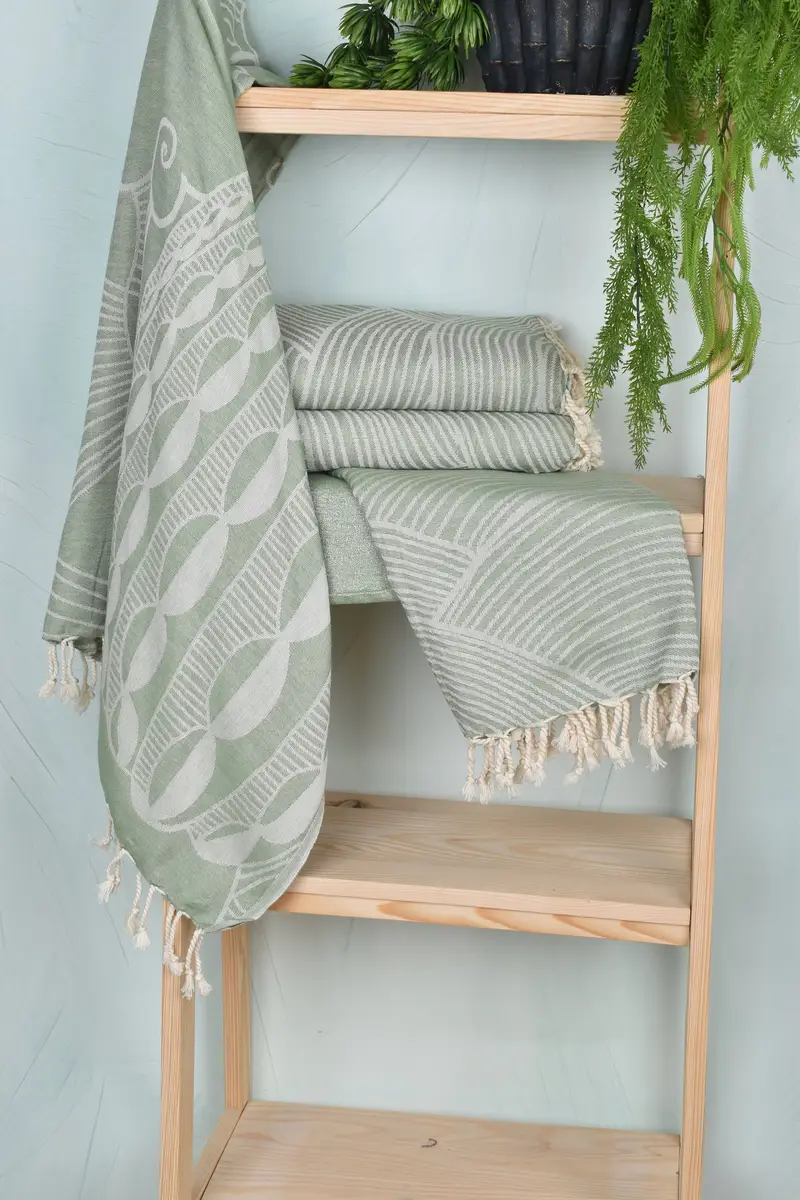70x38 Cotton Striped Design Towel, Spa Gift Towel, Summer Gift, Turkish Towel USA, Luxury Beach Towel, Custom Towel, Guest Towel, Embroidery Towels - 7