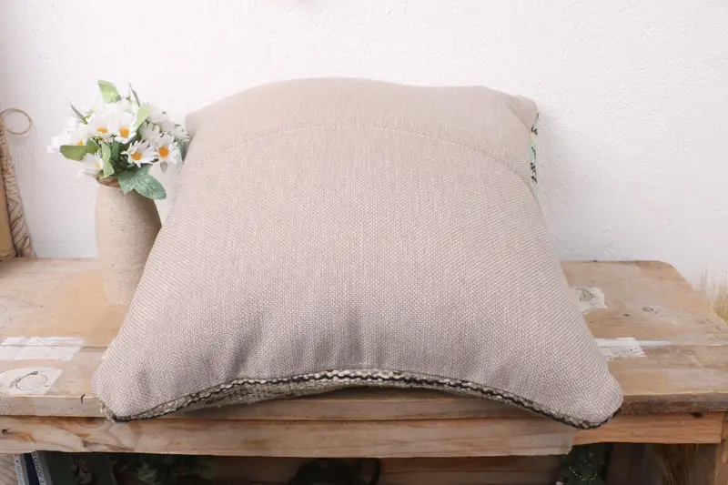 Pillow Sham, Interior Designer Pillow, 16x16 Brown Cushion, Armchair Pillow Case, Ethnic Throw Cushion Cover, Boho Pillow, Boho Pillow Sham Cover - 7