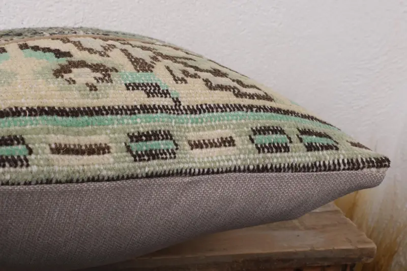Pillow Sham, Interior Designer Pillow, 16x16 Brown Cushion, Armchair Pillow Case, Ethnic Throw Cushion Cover, Boho Pillow, Boho Pillow Sham Cover - 6