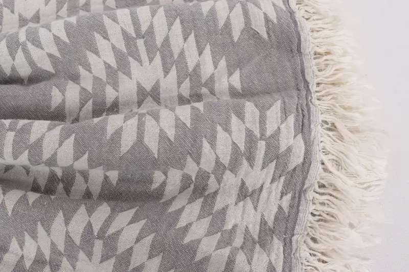 Organic Throw, Personalized Wedding Gift For Couple, Woven Blanket, Woven Throw Blanket, Aesthetic Blanket, Wedding Favors, 84x56 Cotton Kilim Towel - 8
