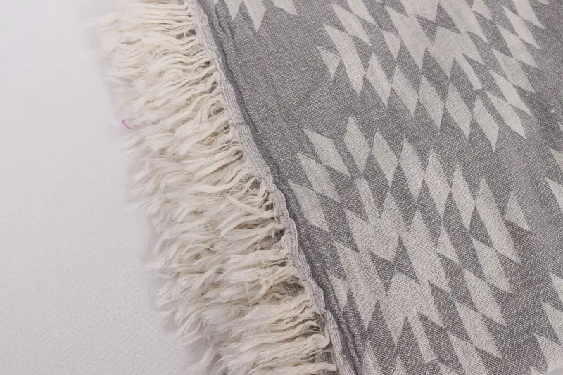 Organic Throw, Personalized Wedding Gift For Couple, Woven Blanket, Woven Throw Blanket, Aesthetic Blanket, Wedding Favors, 84x56 Cotton Kilim Towel - 7