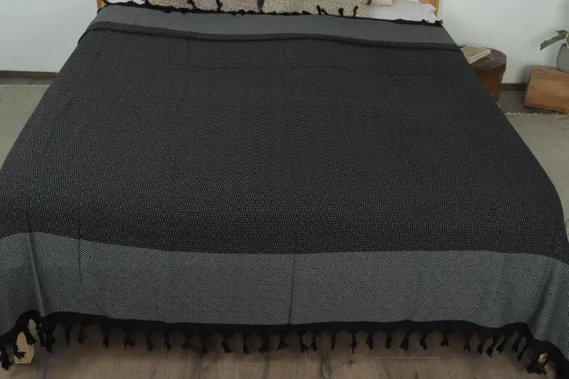Turkish Towel Beach Blanket, 100x80 Cotton Diamond Towel, Bachelorette Party Favors, Throw Blanket, Housewarming Gift, Valentines Day Gift - 8