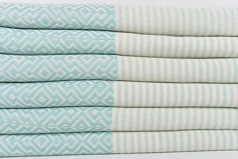 Family Gift Basket, Kids Beach Towel, Gift For Him, Wedding Day Gift For Bride, Wedding Gifts Towel, Turkish hand towel, 76x38 Cotton Diamond Towel - 2