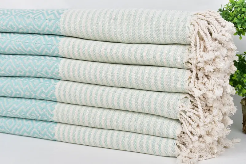 Family Gift Basket, Kids Beach Towel, Gift For Him, Wedding Day Gift For Bride, Wedding Gifts Towel, Turkish hand towel, 76x38 Cotton Diamond Towel - 3