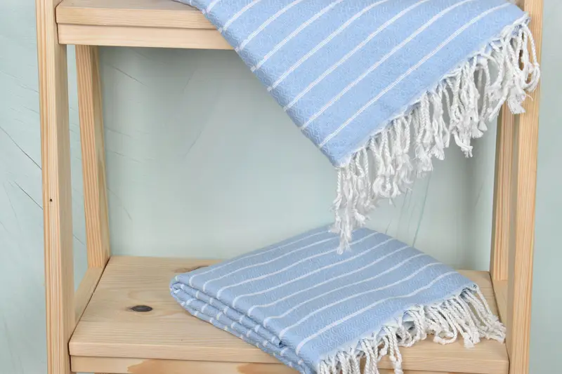 Turkish bath towel, Kids Beach Towel, Bathroom Towel, Quick-Dry Beach Towel, Large Turkish Towel, 70x40 Cotton Striped Towel, Girl Trip Party Favor - 5