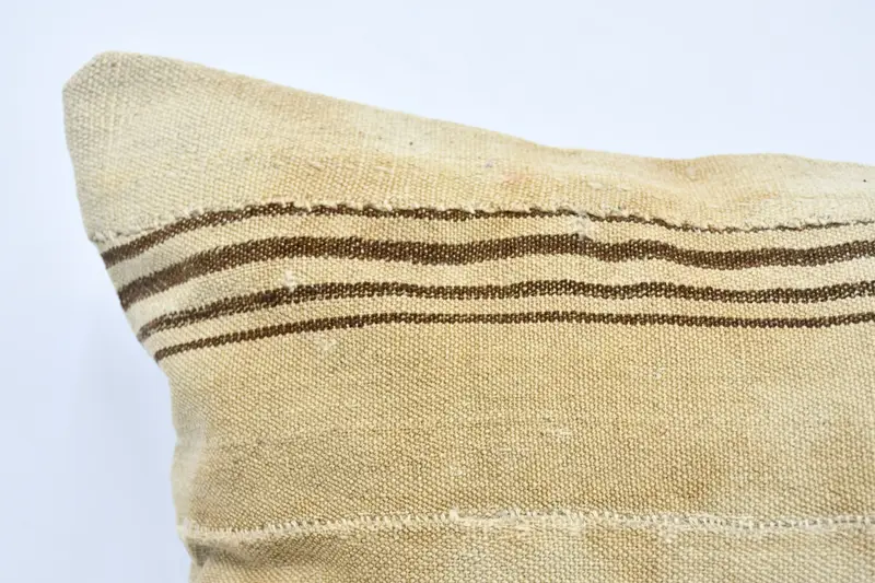 28x28 Beige Cushion Case, Chair Cushion, Turkish Pillow, Retro Throw Cushion, Kilim Pillow Cover, Pillow Cover, Vintage Kilim Pillow - 2