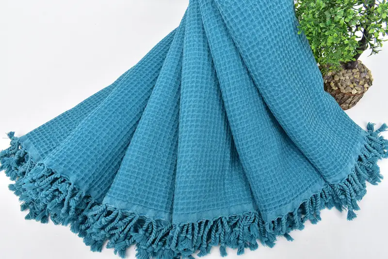 Beach Towel Gift, Spa Towel, Christmas Gift, Organic Beach Towel, 68x36 Cotton Waffle Towel, Custom Wedding Gift, Bachelor Bachelorette Party Favors - 4