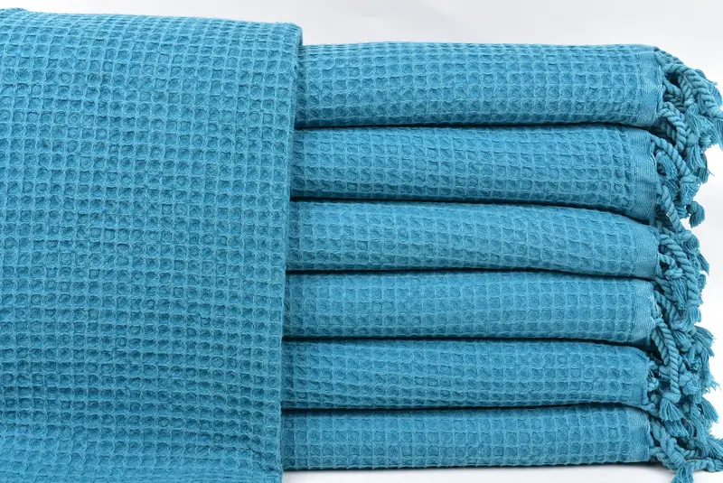 Beach Towel Gift, Spa Towel, Christmas Gift, Organic Beach Towel, 68x36 Cotton Waffle Towel, Custom Wedding Gift, Bachelor Bachelorette Party Favors - 1