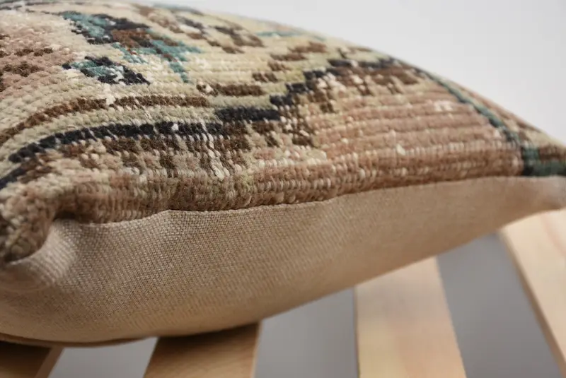 Kilim Pillow, Wholesale Pillow, 14x14 Beige Cushion Case, Yoga Cushion Cover, Interior Designer Pillow, Pillow, Pillow for Couch - 5