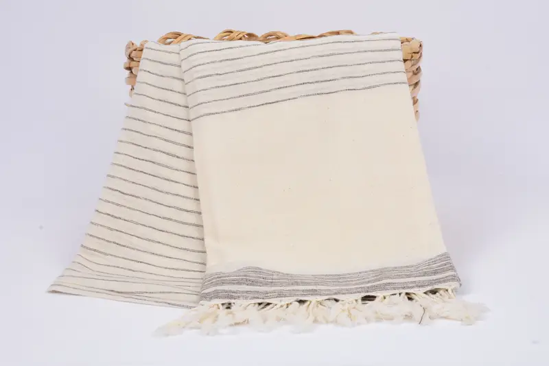 Eco-friendly Turkish peshtemal towel, Gift For Mom, Sand-resistant towel, Custom Beach Towel, 68x36 Cotton Striped Towel, Bachelorette Party Gifts - 5