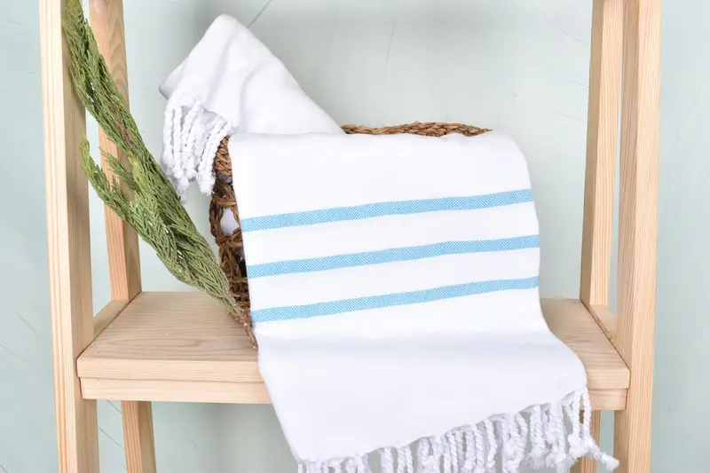 70x40 Cotton Striped Towel, Personalized Gift For Her, Custom Wedding Gift, Beach Towel Gift, Bachelorette Party Favors, Custom Name Towel - 4