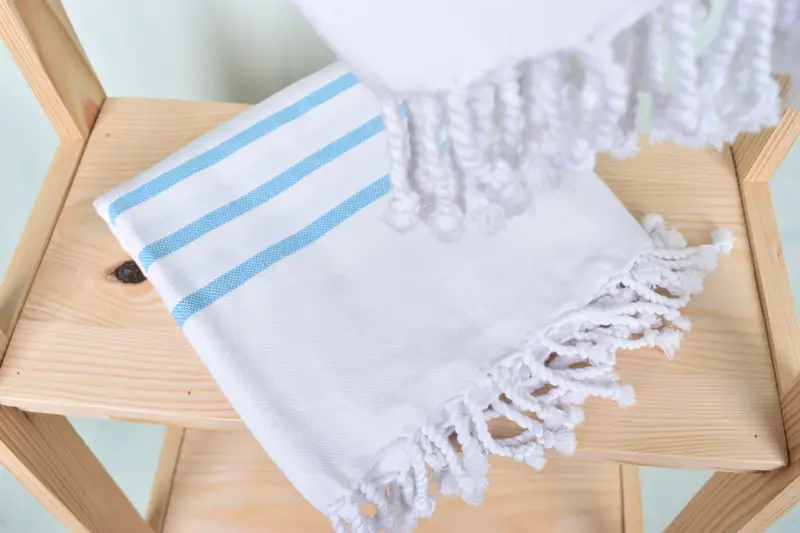 70x40 Cotton Striped Towel, Personalized Gift For Her, Custom Wedding Gift, Beach Towel Gift, Bachelorette Party Favors, Custom Name Towel - 5