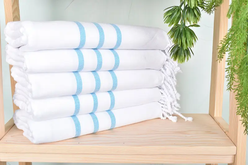 70x40 Cotton Striped Towel, Personalized Gift For Her, Custom Wedding Gift, Beach Towel Gift, Bachelorette Party Favors, Custom Name Towel - 2