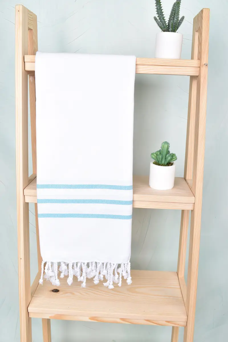 70x40 Cotton Striped Towel, Personalized Gift For Her, Custom Wedding Gift, Beach Towel Gift, Bachelorette Party Favors, Custom Name Towel - 8