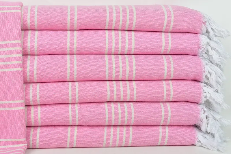 Throw Blanket, 96x70 Cotton Striped Towel, Bedspread, Wedding Favors, Customized Throw Blankets, Bachelorette Large Towel, Turkish Bedcover - 1