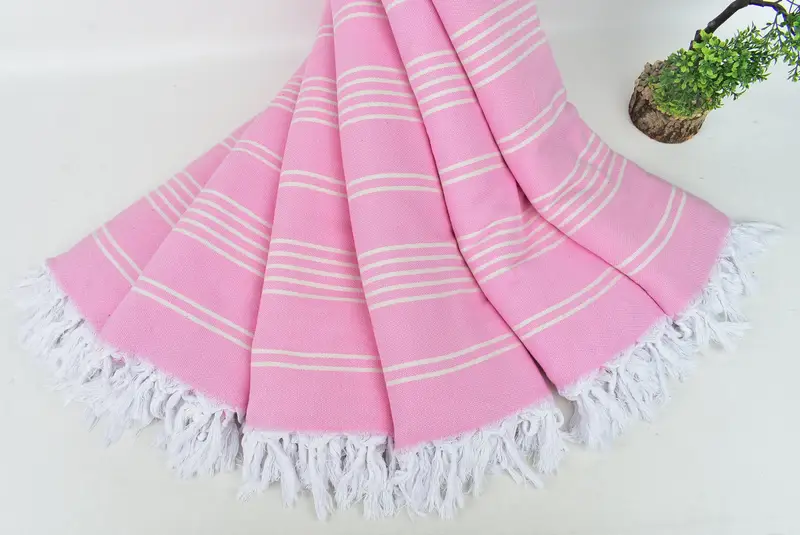 Throw Blanket, 96x70 Cotton Striped Towel, Bedspread, Wedding Favors, Customized Throw Blankets, Bachelorette Large Towel, Turkish Bedcover - 4