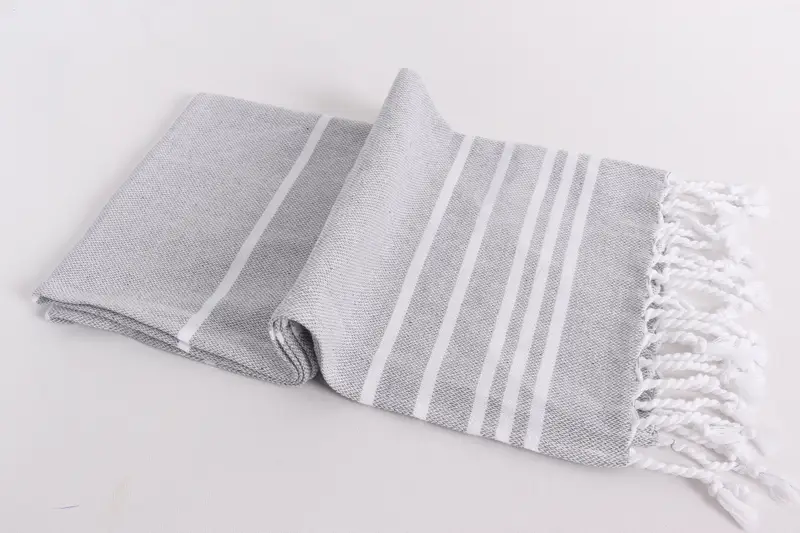 38x18 Cotton Striped Towel, Boyfriend Gift, Personalized Gift, Personalized Kitchen Towel, Valentines Day Gift For Him, Monogram Hand Towel - 6