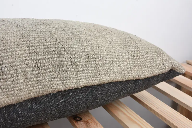Interior Designer Pillow, Bench Pillow Sham, Cushion Cover, Home Decor Pillow, 12x43 Brown Cushion, Vintage Pillow, Seat Cushion Cover - 7