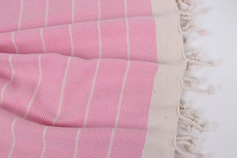 Hammam towel, Bridesmaid Gift Towel, Embroidered Beach Towel, Wedding Day Gift For Bride, Turkish towel, Scarf Towel, 70x40 Cotton Herringbone Towel - 16